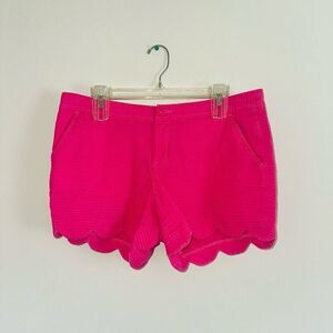 Lilly Pulitzer The Buttercup Short Aura Pink Scallop Hem Women's SIZE 10
